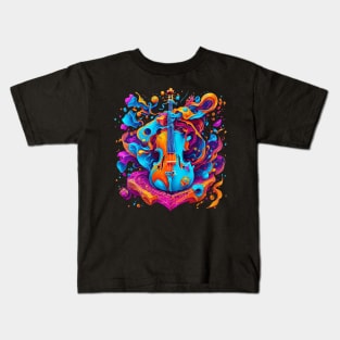 Violin Colors War Kids T-Shirt